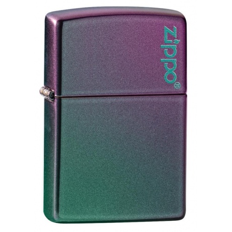 Зажигалка Zippo Classic с покрытием Iridescent, латунь/сталь, фиолетовая, матовая - фото 2