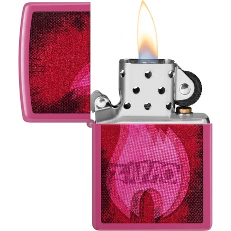 Зажигалка Zippo Pulse с покрытием Frequency малиновая глянцевая - фото 3