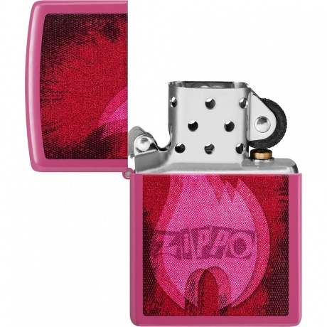 Зажигалка Zippo Pulse с покрытием Frequency малиновая глянцевая - фото 4