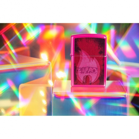 Зажигалка Zippo Pulse с покрытием Frequency малиновая глянцевая - фото 7