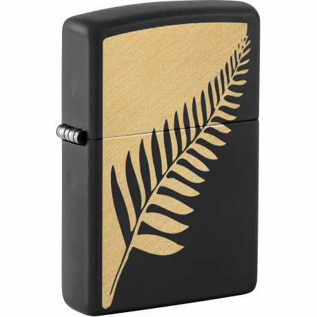 Зажигалка Zippo Zen Flora Design с покрытием Black Matte черная матовая