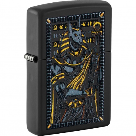 Зажигалка Zippo Anubis с покрытием Black Matte черная - фото 1