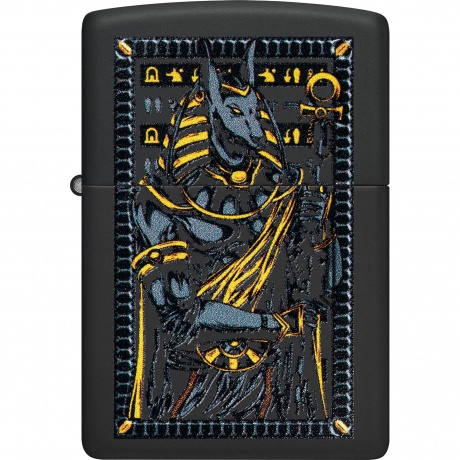Зажигалка Zippo Anubis с покрытием Black Matte черная - фото 2