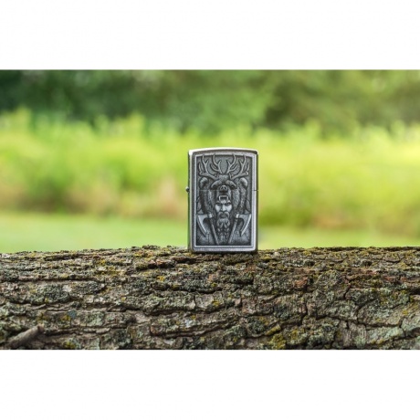 Зажигалка Zippo Barbarian Design с покрытием Street Chrome серебристая - фото 7