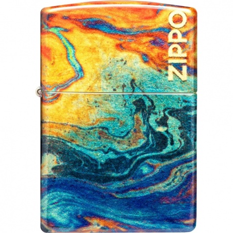 Зажигалка Zippo Classic с покрытием 540 Tumbled Brass разноцветная - фото 2