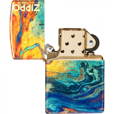 Зажигалка Zippo Classic с покрытием 540 Tumbled Brass разноцветная - фото 4