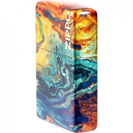 Зажигалка Zippo Classic с покрытием 540 Tumbled Brass разноцветная - фото 8