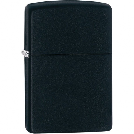 Зажигалка Zippo Classic с покрытием Black Matte черная матовая - фото 1