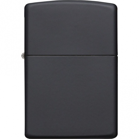Зажигалка Zippo Classic с покрытием Black Matte черная матовая - фото 2