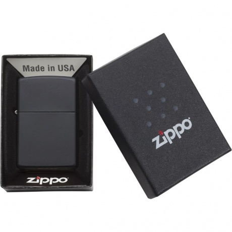 Зажигалка Zippo Classic с покрытием Black Matte черная матовая - фото 3