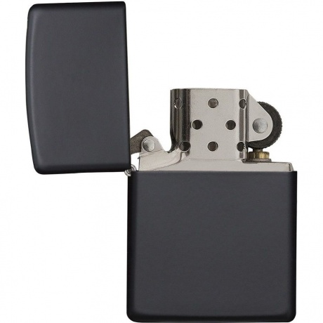 Зажигалка Zippo Classic с покрытием Black Matte черная матовая - фото 6