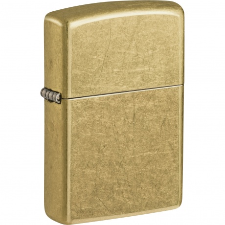 Зажигалка Zippo Classic с покрытием Street Brass золотистая - фото 1