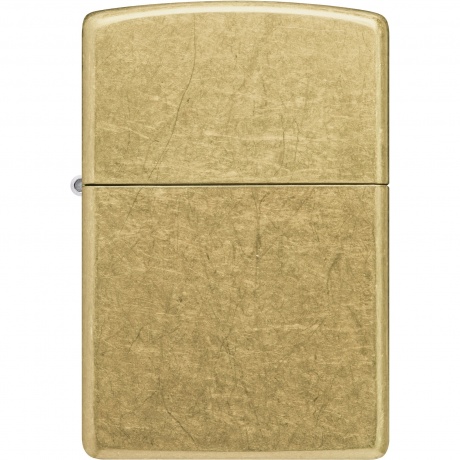 Зажигалка Zippo Classic с покрытием Street Brass золотистая - фото 2