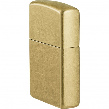 Зажигалка Zippo Classic с покрытием Street Brass золотистая - фото 7