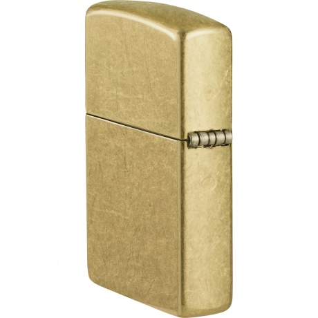 Зажигалка Zippo Classic с покрытием Street Brass золотистая - фото 8
