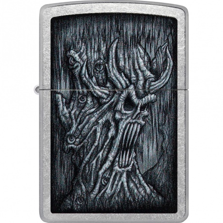 Зажигалка Zippo Evil Tree с покрытием Street Chrome серебристая - фото 2