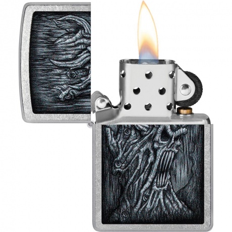 Зажигалка Zippo Evil Tree с покрытием Street Chrome серебристая - фото 3