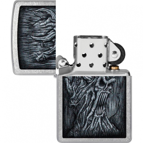 Зажигалка Zippo Evil Tree с покрытием Street Chrome серебристая - фото 4