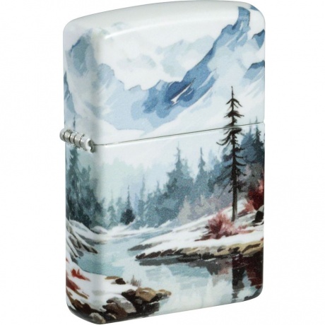 Зажигалка Zippo Frozen Valley с покрытием 540 Matte разноцветная матовая