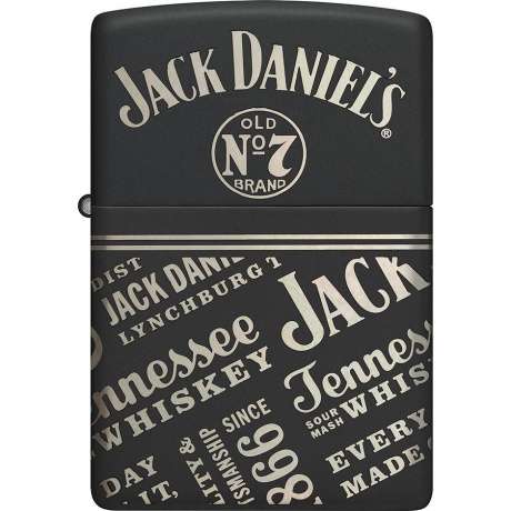 Зажигалка Zippo Jack Daniel's с покрытием Black Matte разноцветная - фото 2
