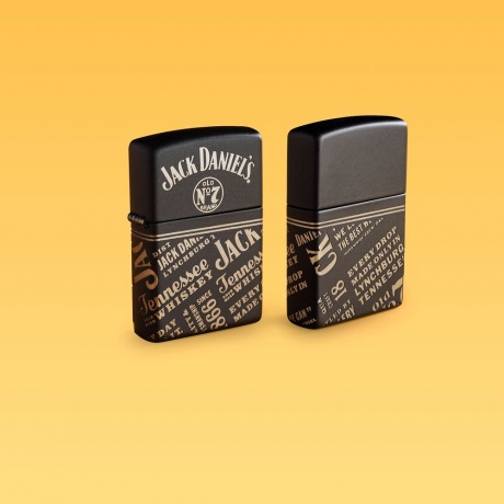 Зажигалка Zippo Jack Daniel's с покрытием Black Matte разноцветная - фото 11