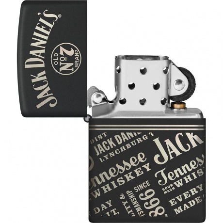 Зажигалка Zippo Jack Daniel's с покрытием Black Matte разноцветная - фото 4