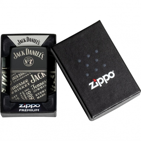 Зажигалка Zippo Jack Daniel's с покрытием Black Matte разноцветная - фото 10