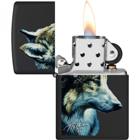 Зажигалка Zippo Linda Picken с покрытием Black Matte черная - фото 3