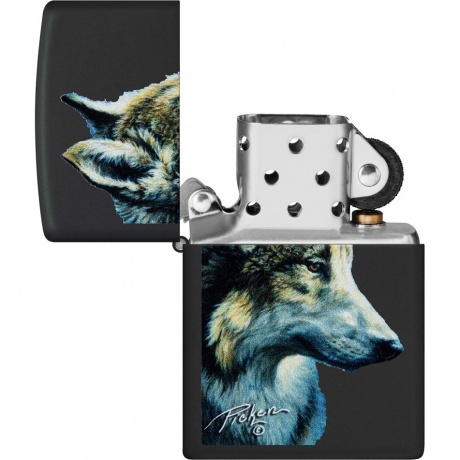 Зажигалка Zippo Linda Picken с покрытием Black Matte черная - фото 4