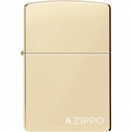 Зажигалка Zippo Logo с покрытием Champagne золотистая глянцевая - фото 2