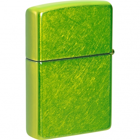 Зажигалка Zippo Logo с покрытием Lurid зеленая глянцевая - фото 6