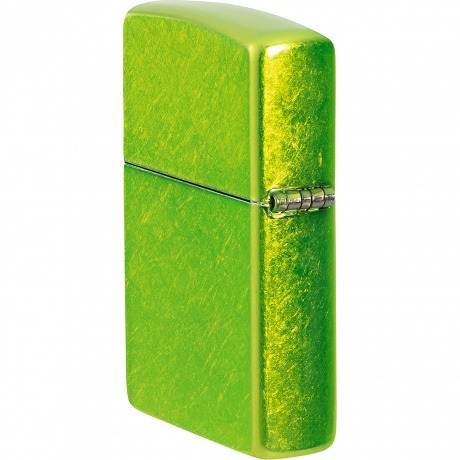 Зажигалка Zippo Logo с покрытием Lurid зеленая глянцевая - фото 8