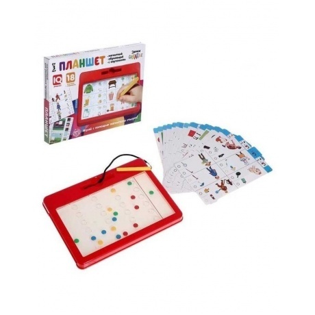 

Магнитный планшет Эврики обучающий с карточками, 18 карточек арт.5278278