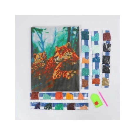 Алмазная вышивка Школа талантов 30x40 см &quot;Леопарды&quot; арт.5371223 - фото 3