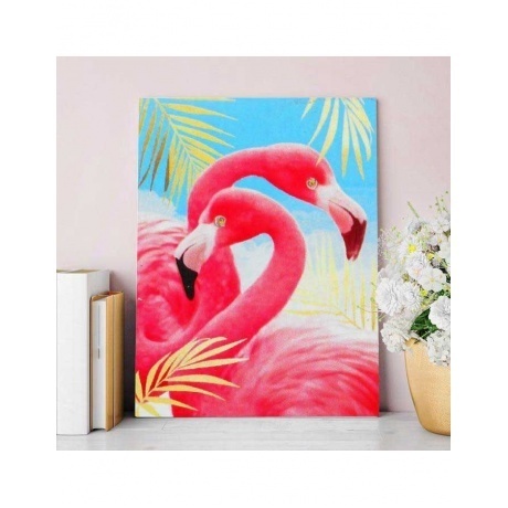 Алмазная вышивка Школа талантов 30х40 см &quot;Фламинго&quot; арт.3679122 - фото 2