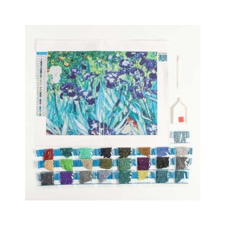 Алмазная вышивка Школа талантов 30х40 см &quot;Ирисы&quot; арт.5276519 - фото 3