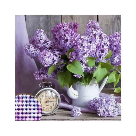 Алмазная вышивка Школа талантов 37х37 см "Сирень" арт.1448699 - фото 1