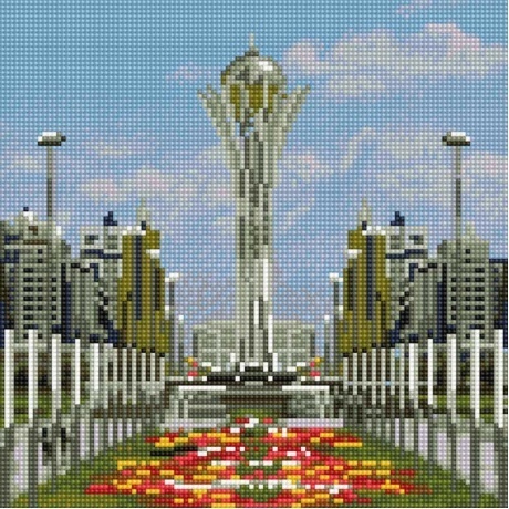 Картины мозаикой Molly &quot;Нур-султан&quot; (30х30) 19 цветов KM0676 - фото 2