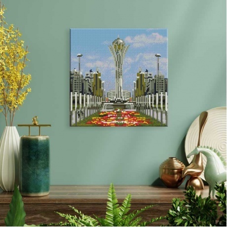 Картины мозаикой Molly &quot;Нур-султан&quot; (30х30) 19 цветов KM0676 - фото 5