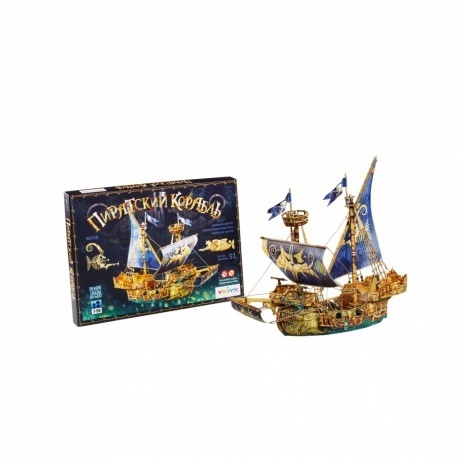 Сборная модель УмБум &quot;Пиратский корабль&quot; - фото 7