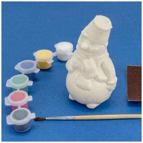 Игрушка-раскраска Lori 3D Art "Забавный снеговик" - фото 6