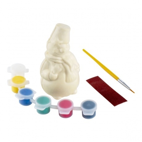 Игрушка-раскраска Lori 3D Art "Забавный снеговик" - фото 7