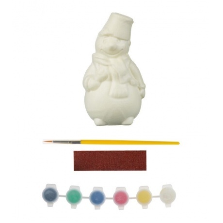 Игрушка-раскраска Lori 3D Art "Забавный снеговик" - фото 8