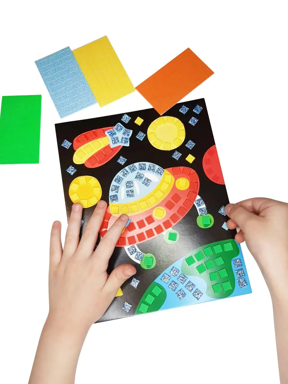 Аппликация Десятое Королевство "Космос" 200 элементов 4 цвета - фото 2