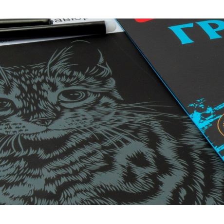 Гравюра большая "Бенгал" с эффектом золота - фото 9