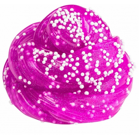 Игрушка ТМ &quot;Slime&quot; Слайм &quot;Влад&quot; фиолетовый с шариками 130 г. А4 арт.SLM062 - фото 2