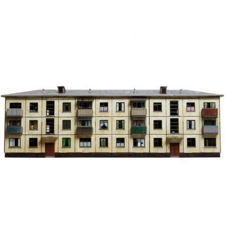 

УмБум665 "Хрущёвка" модель многоквартирного дома