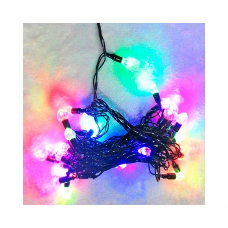 Электрогирлянда светодиодная Веселый хоровод Сердца, 40 ламп, 5 м, многоцветная - фото 1