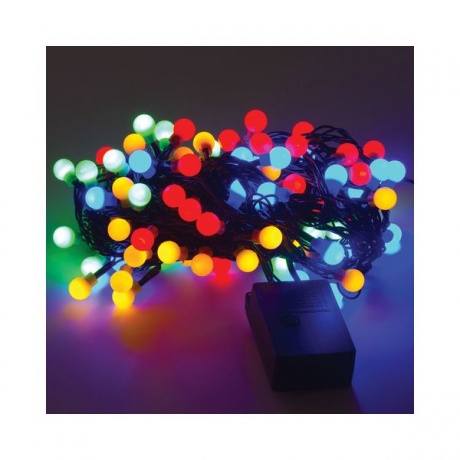 Электрогирлянда светодиодная Золотая Сказка Шарики, 100 ламп, 10 м, многоцветная, контроллер - фото 2