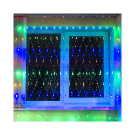 Электрогирлянда светодиодная Золотая Сказка Сеть, 160 ламп, 1,5х1,5 м, многоцветная, контроллер - фото 2